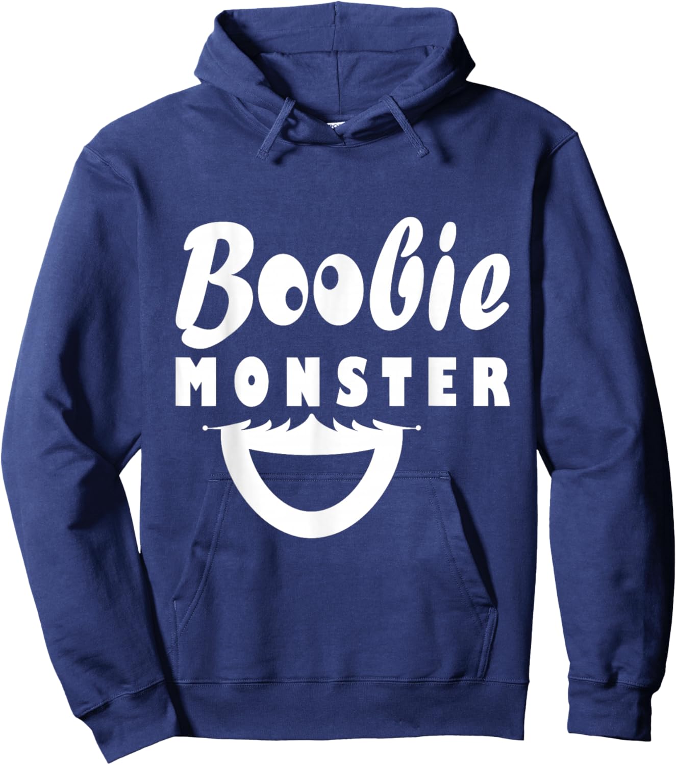 Boobie Monster Breast Feeding Funny Design Hoodie - Hoodie | Navy