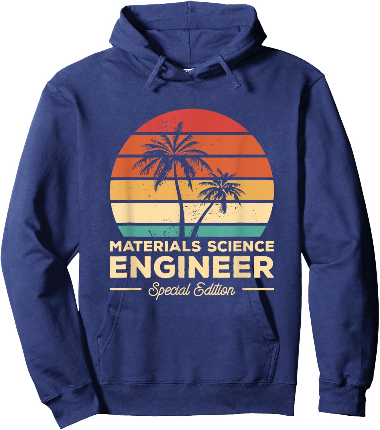 Vintage Materials Science Engineer Hoodie - Hoodie | Navy