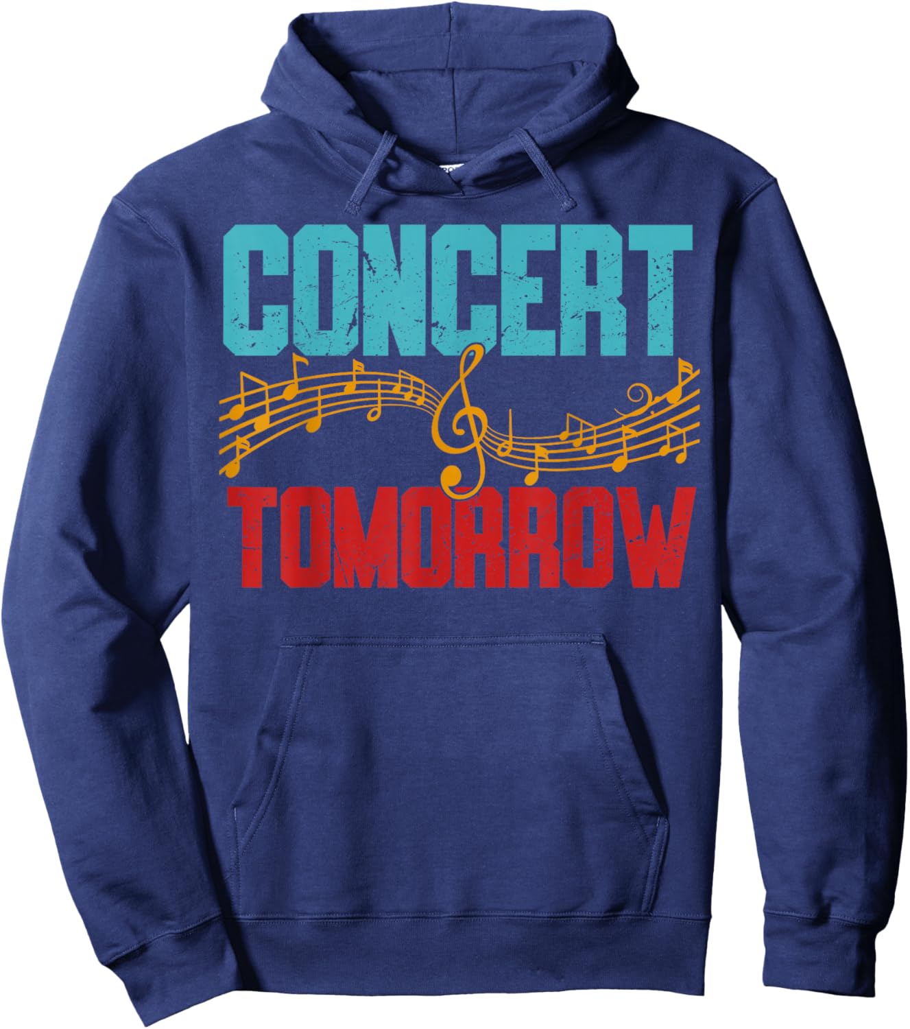 Concert Tomorrow Black -Adults Hoodie - Hoodie | Navy