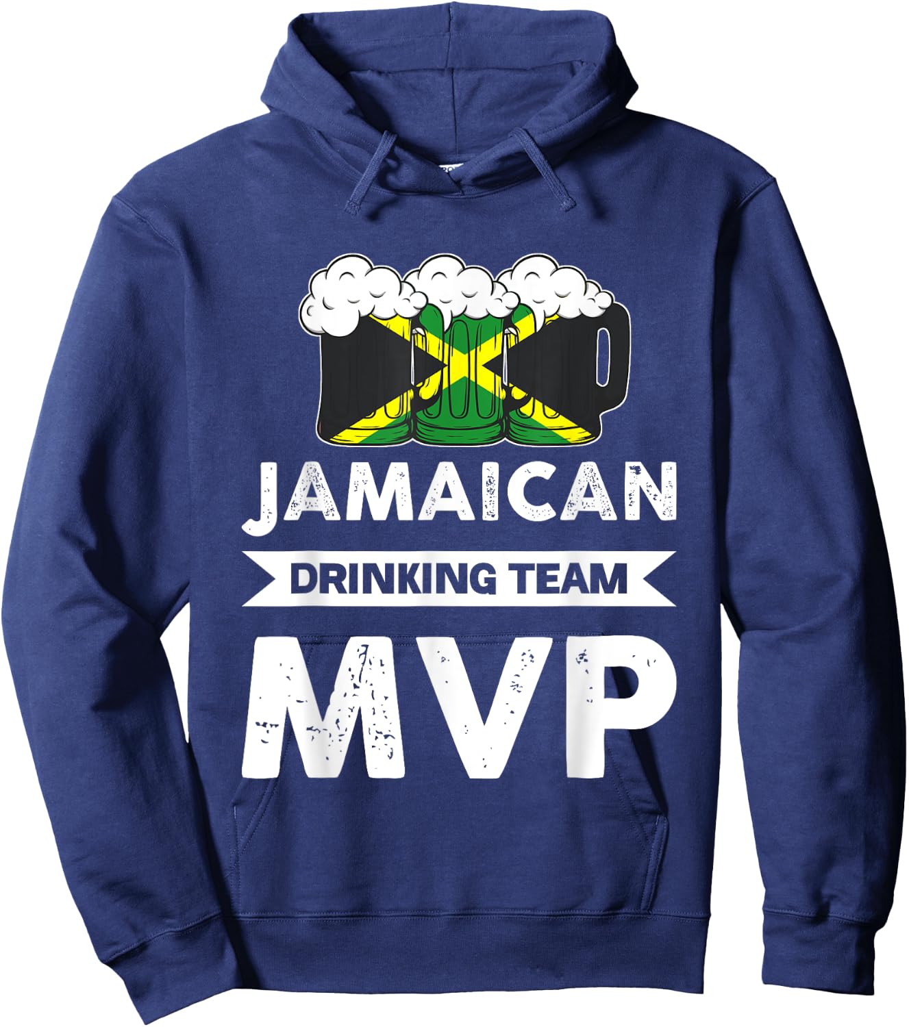 Jamaican Drinking Team MVP Jamaica Hoodie - Hoodie | Navy