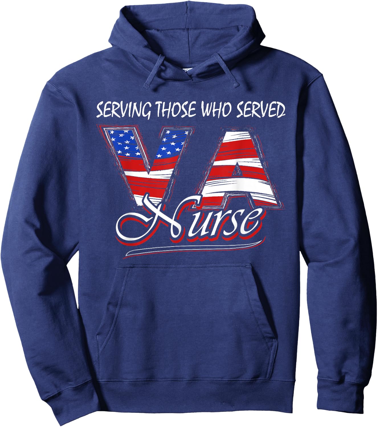 Serving those who served Va nurse veteran nurse Hoodie - Hoodie | Navy