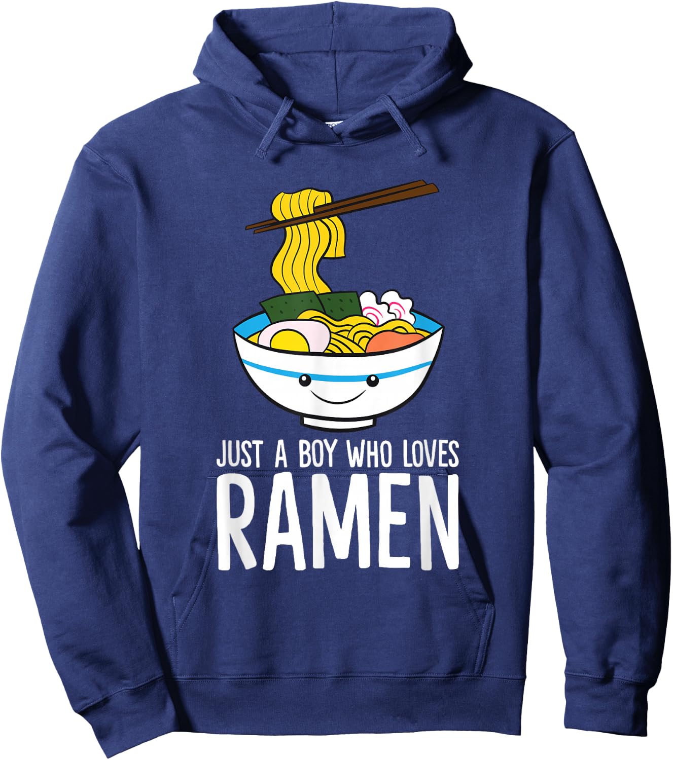 Just a Boy Who Loves Ramen Hoodie - Hoodie | Navy