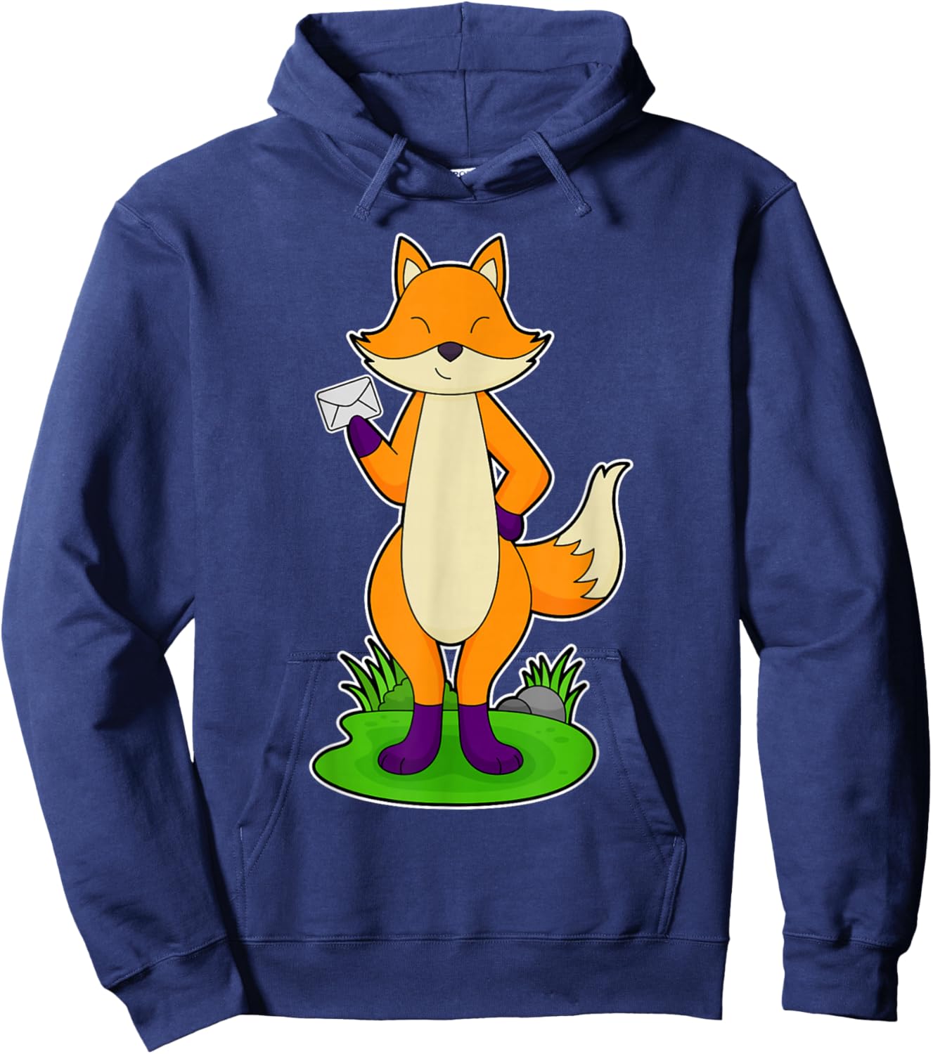 Fox Postman Letter Hoodie - Hoodie | Navy