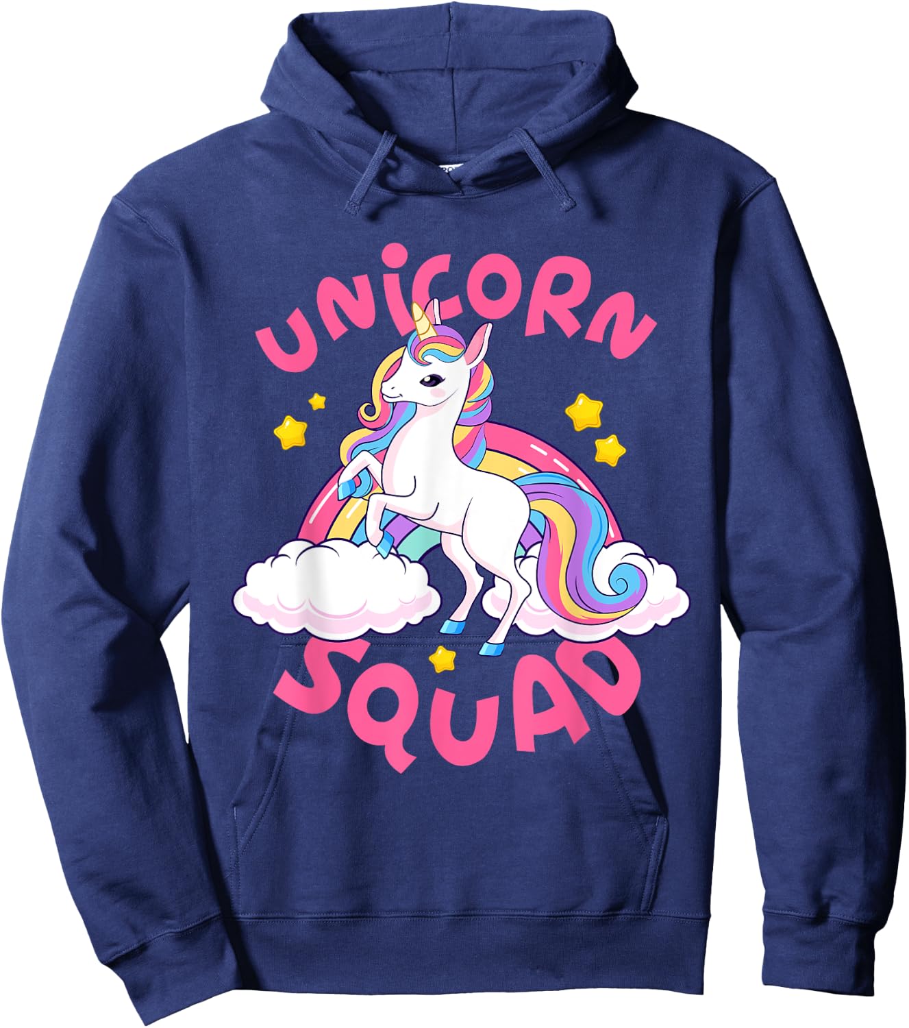 Unicorn Squad Birthday Graphic - Unicorn Squad Hoodie - Hoodie | Navy