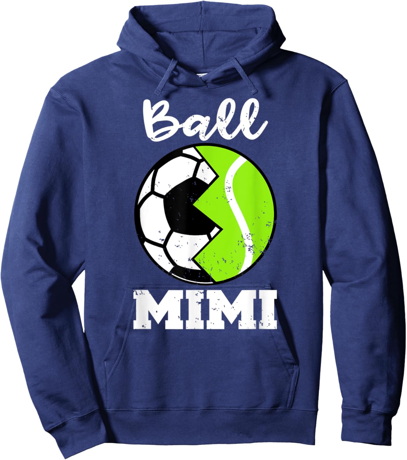 Ball Mimi Funny Soccer Tennis Player Mimi Hoodie - Hoodie | Navy