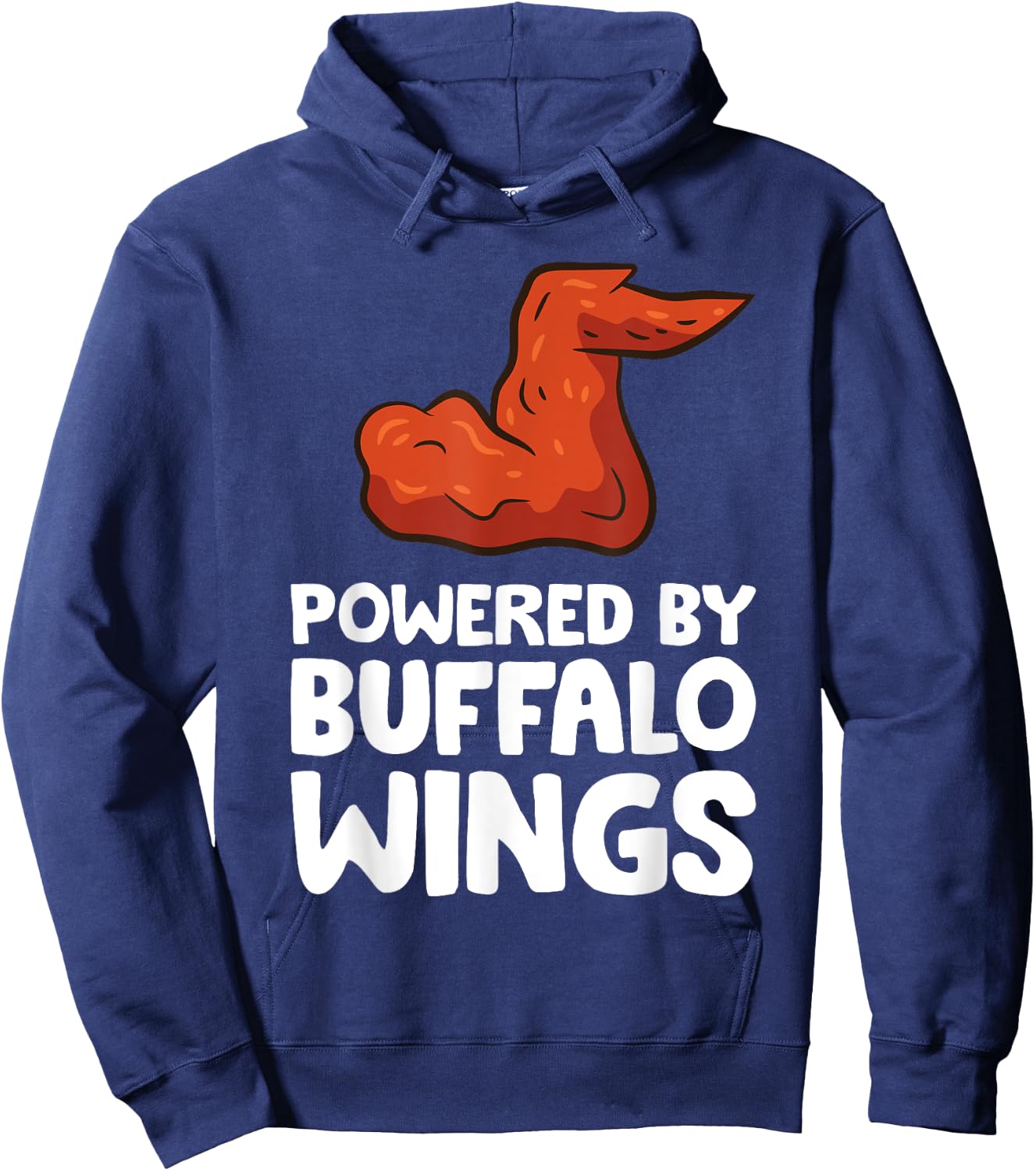 Powered By Buffalo Wings Hoodie - Hoodie | Navy