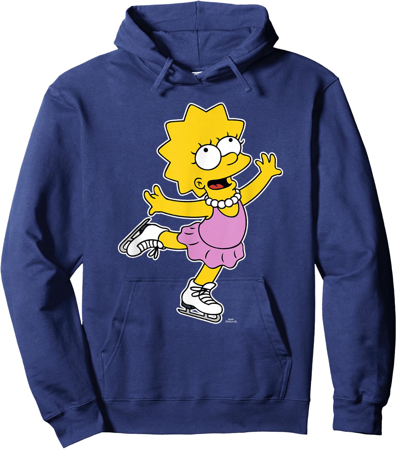 The Simpsons Lisa Ice Skating Alt Hoodie - Hoodie | Navy