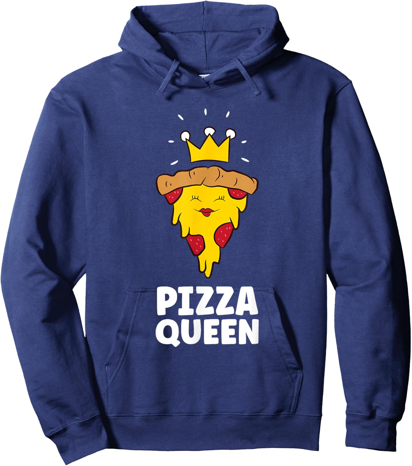 Pizza Queen Love Pizzas Hoodie - Hoodie | Navy