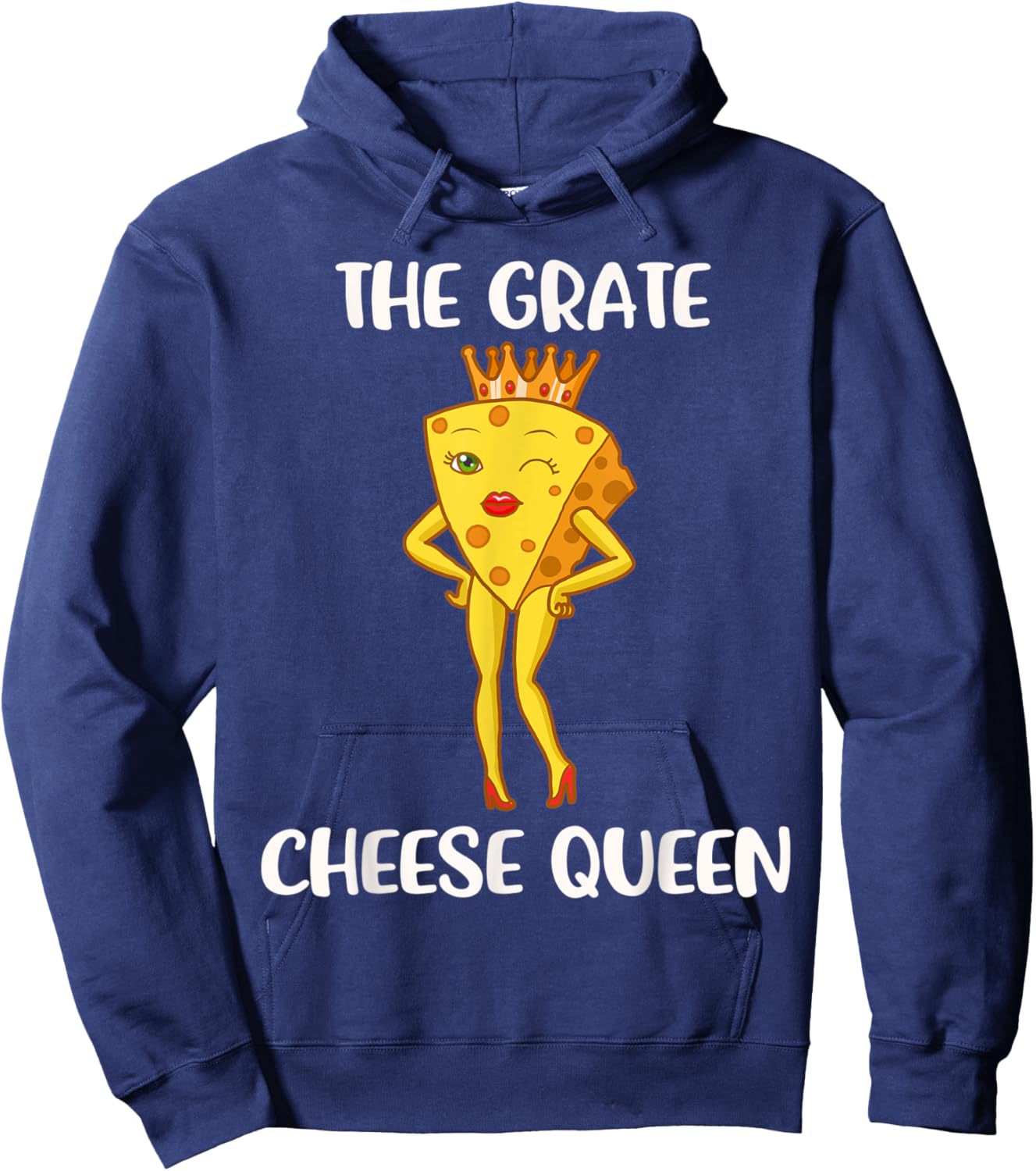Queen of Cheese Hoodie - Hoodie | Navy