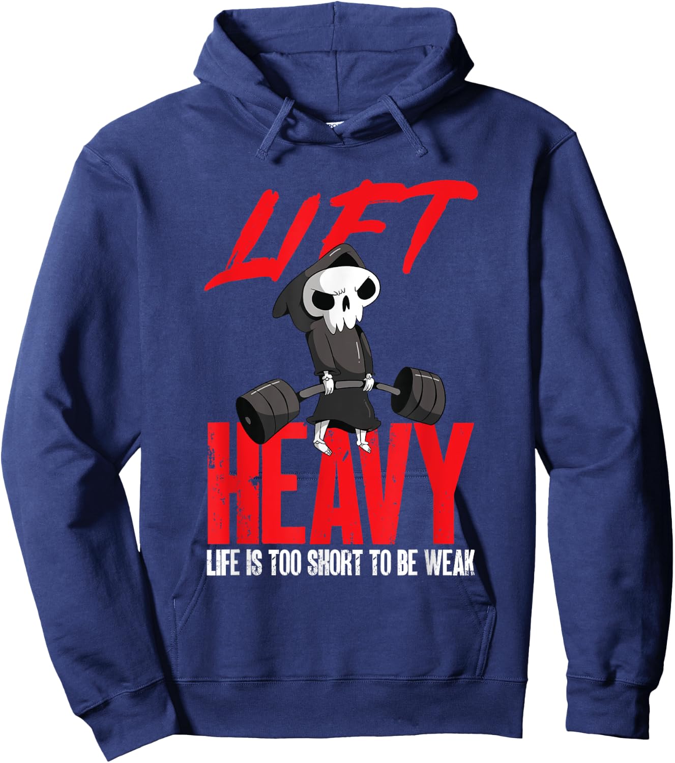 Lift heavy, life is too short to be weak Hoodie - Hoodie | Navy