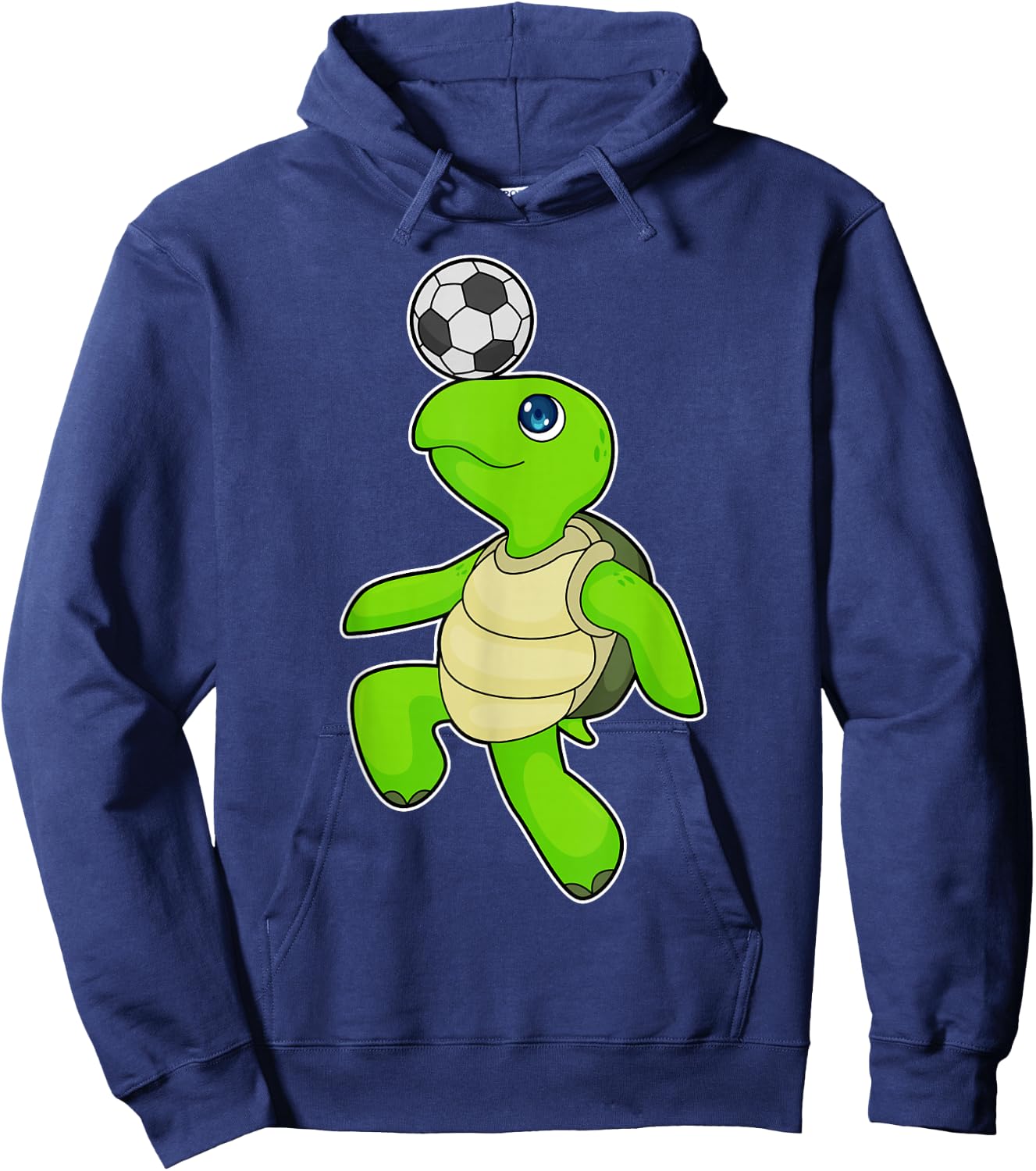 Turtle Soccer player Soccer Sports Hoodie - Hoodie | Navy
