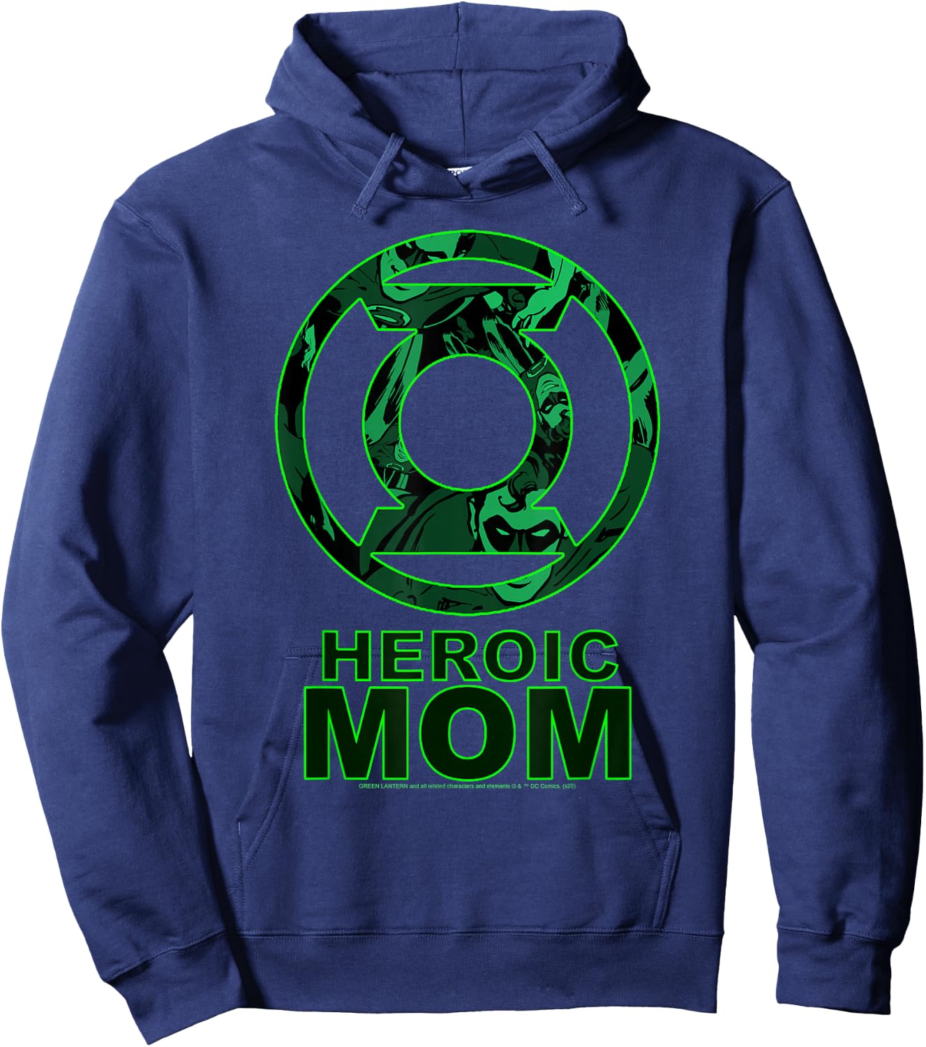 DC Comics Mother's Day Green Lantern Heroic Mom Hoodie - Hoodie | Navy