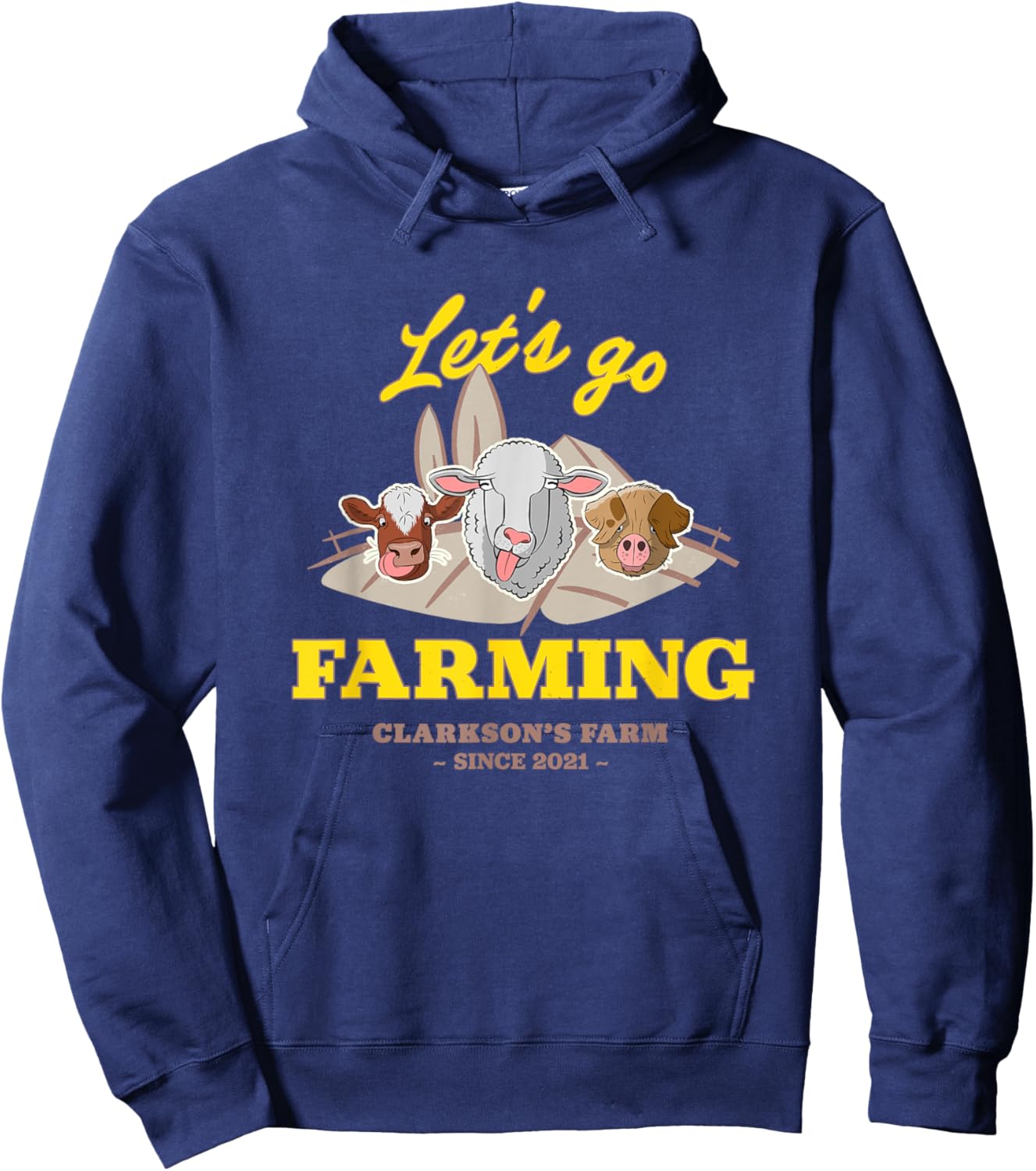 Clarkson's Farm - Let's Go Farming Hoodie - Hoodie | Navy
