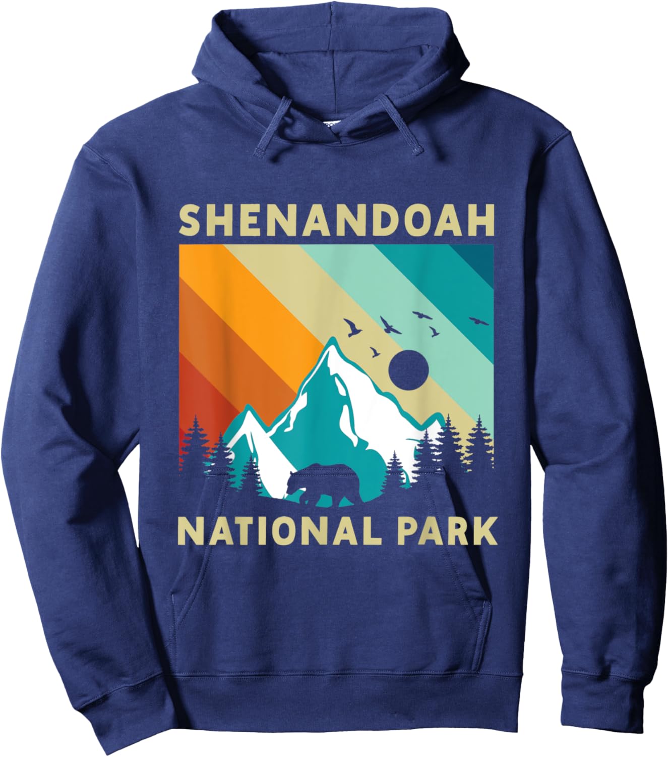 Shenandoah National Park Hiking Hoodie - Hoodie | Navy