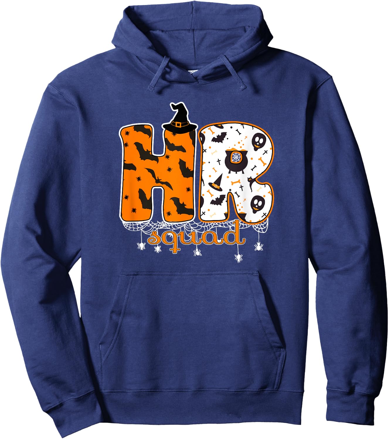 Halloween HR Squad Costume Funny Human Resource Hoodie - Hoodie | Navy