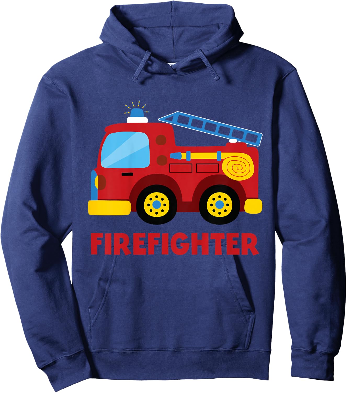 Firefighter fire truck Hoodie - Hoodie | Navy