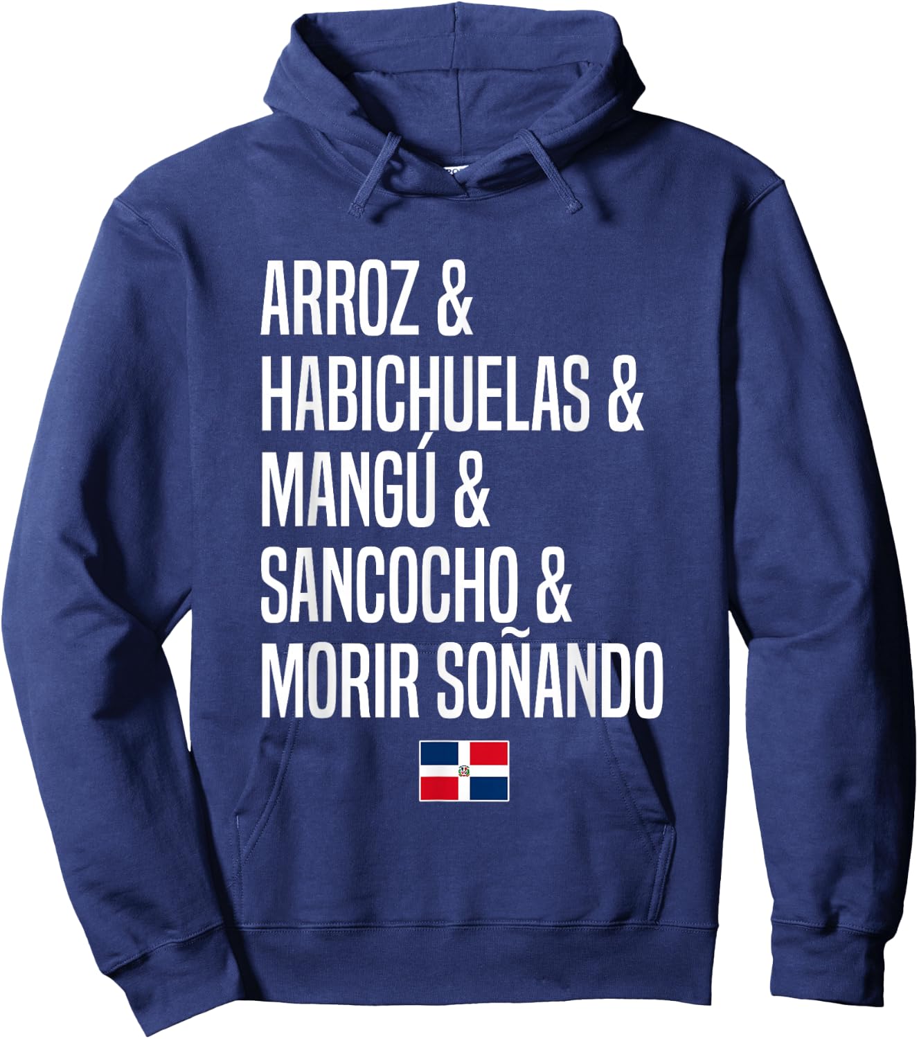 Dominican Food Dominican Republic Hoodie - Hoodie | Navy