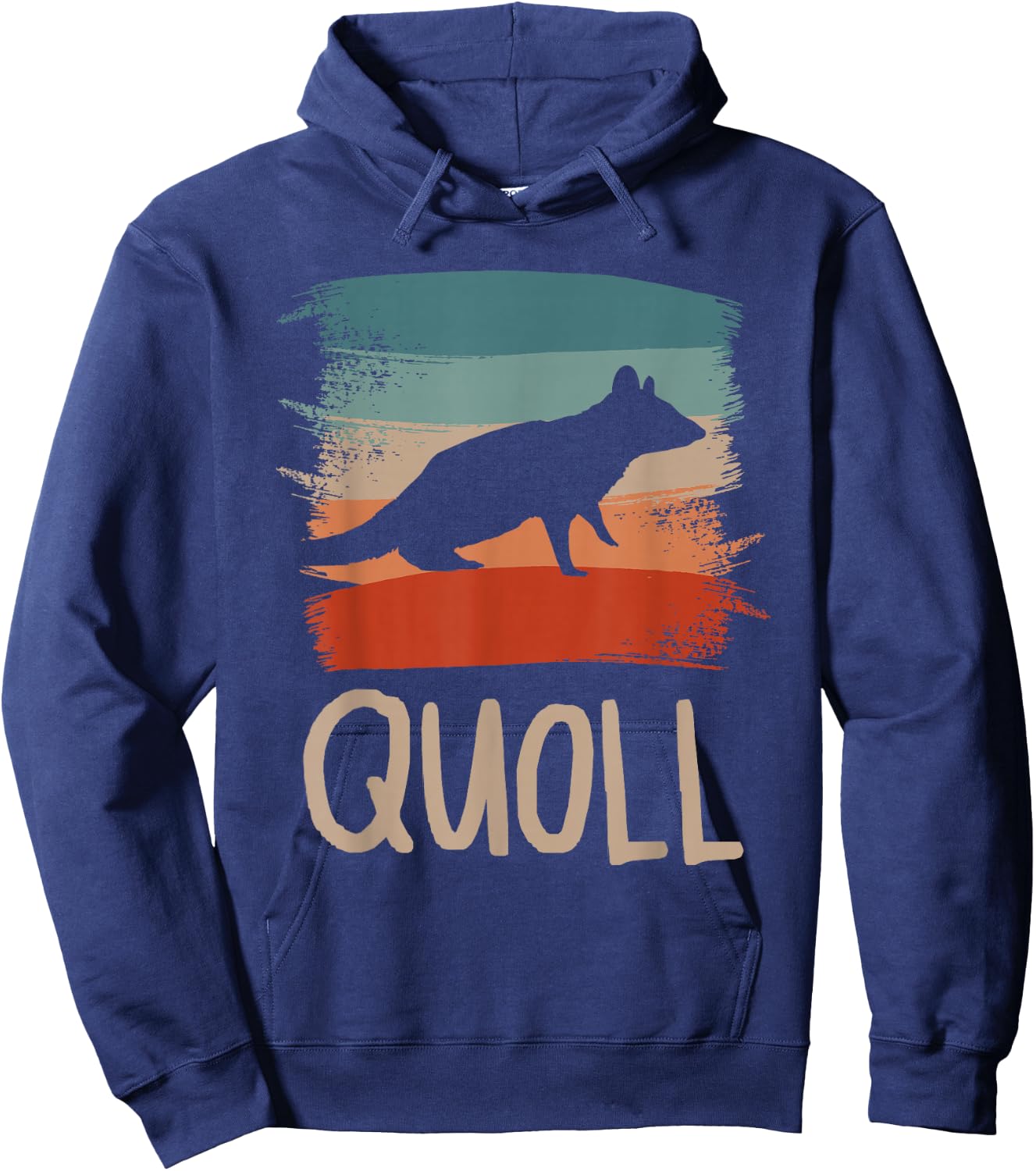 Retro Vintage Quoll Quolls Hoodie - Hoodie | Navy