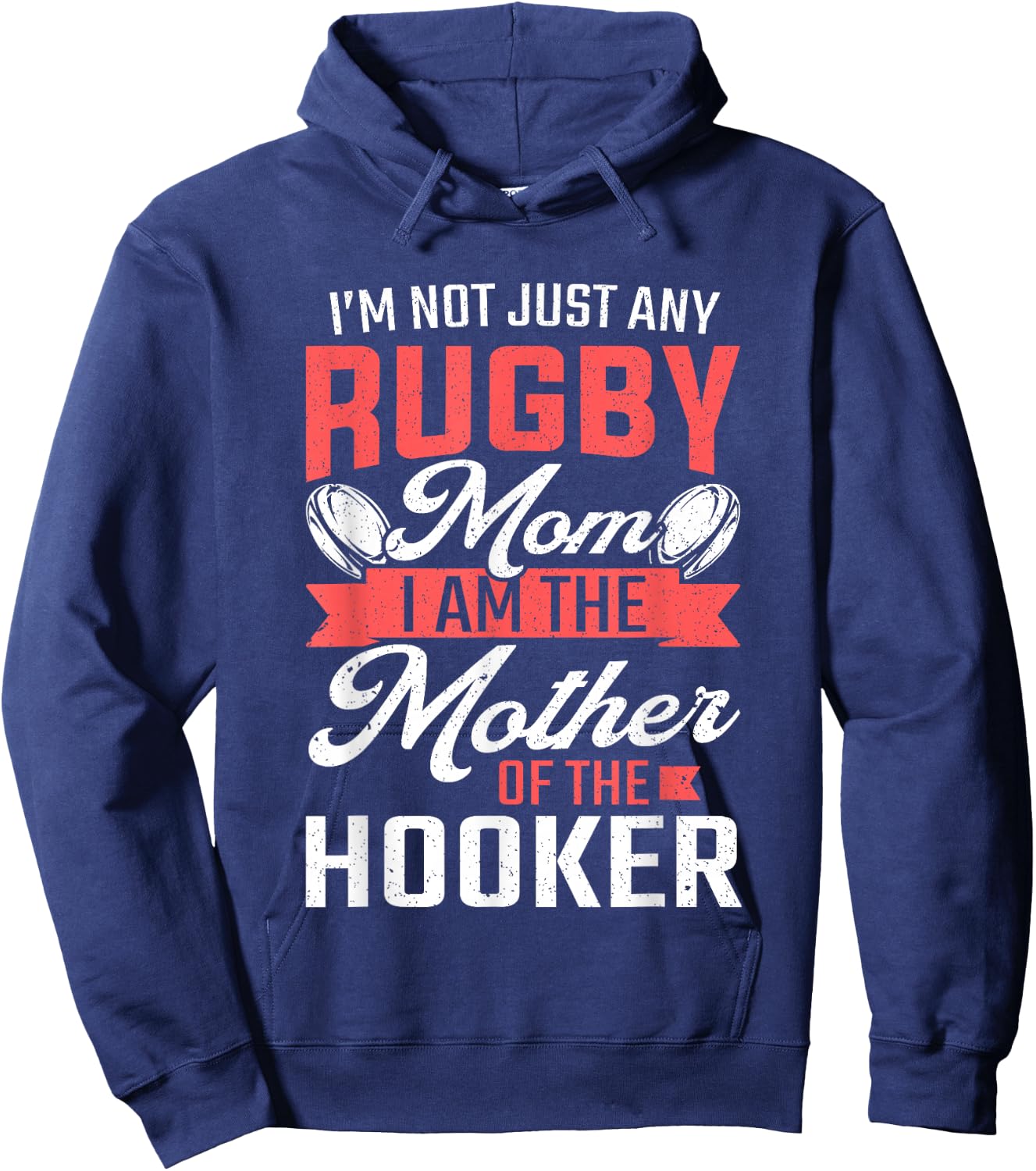 Rugby Mom Mother Of The Hooker Rugby Player Hoodie - Hoodie | Navy