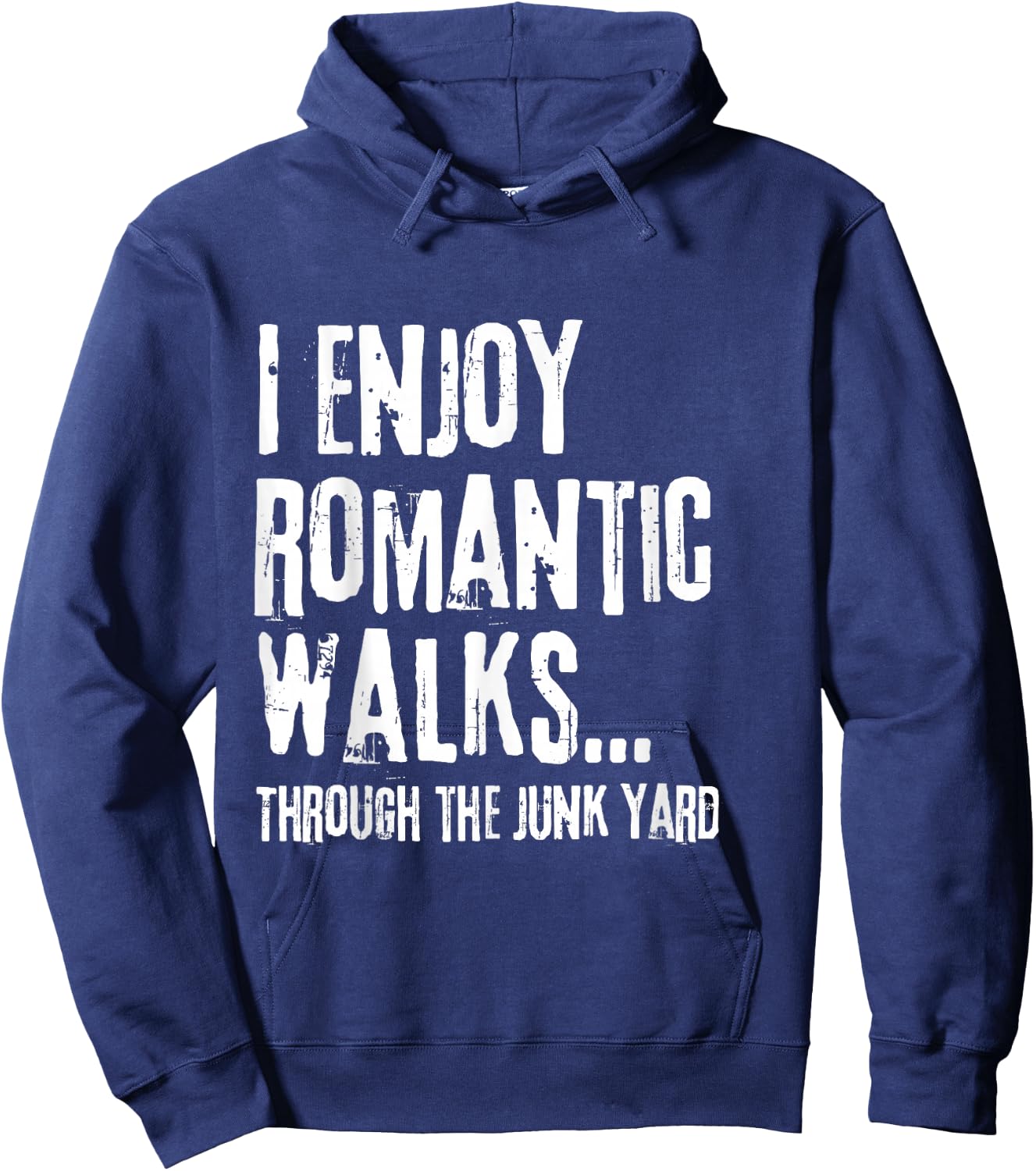 Funny Junking Vintage Junk Yard Retro Thrifting Hoodie - Hoodie | Navy