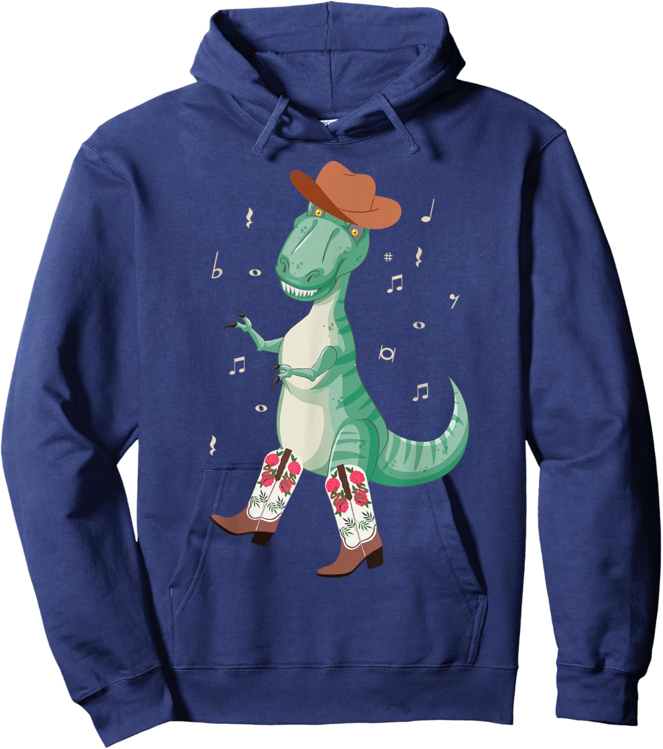 Line Dancing Dance Teacher T Rex Dinosaur Hoodie - Hoodie | Navy