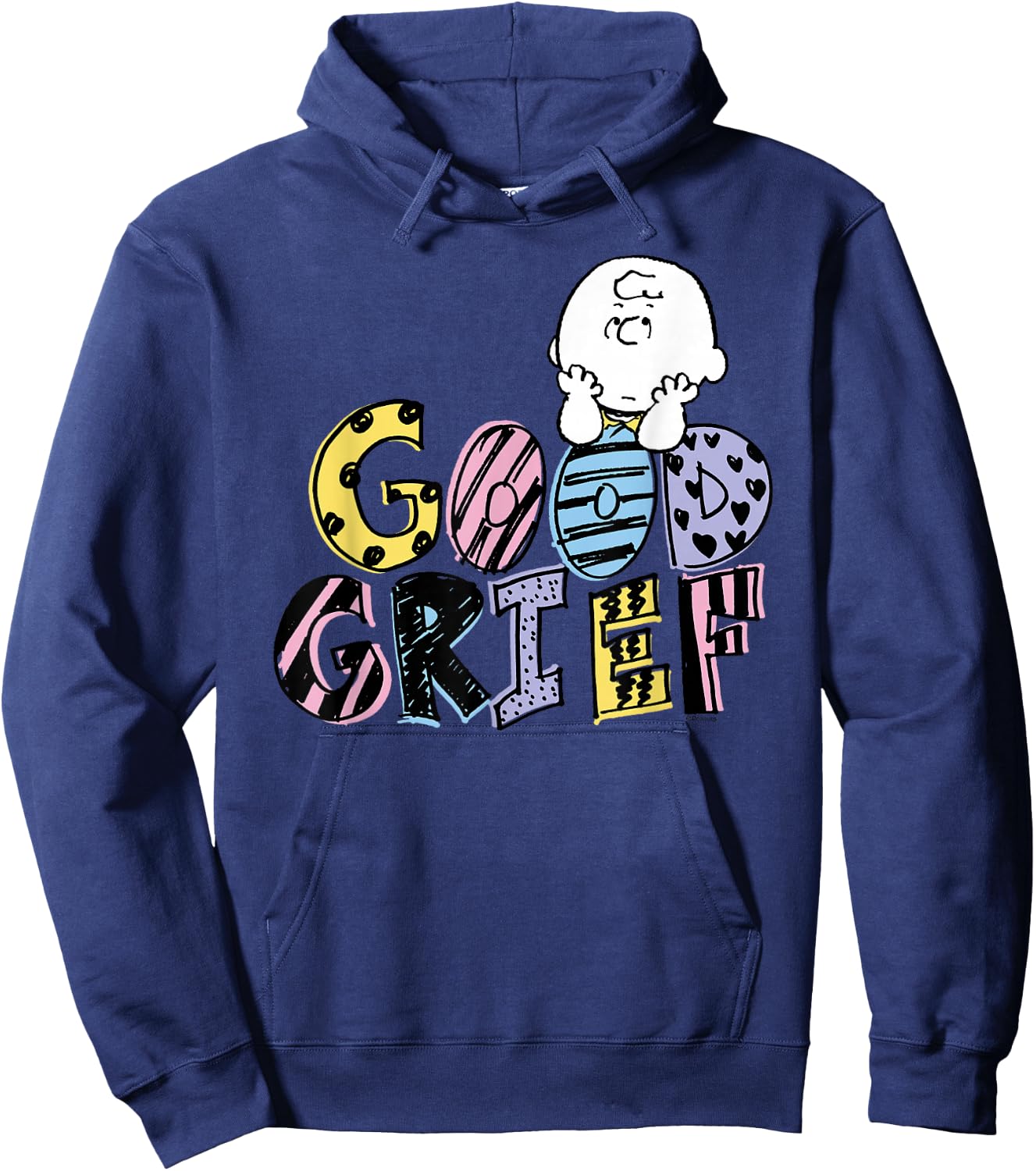 Peanuts - Good Grief Charlie Brown Hoodie - Hoodie | Navy