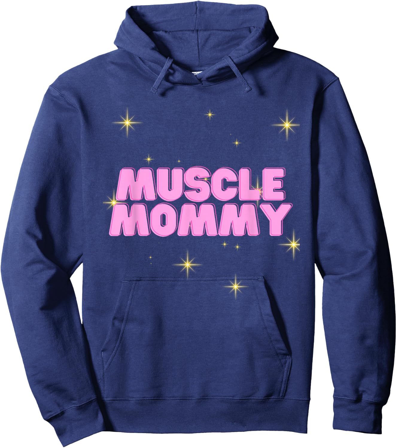 Gym Muscle Mommy Pump Cover Hoodie - Hoodie | Navy