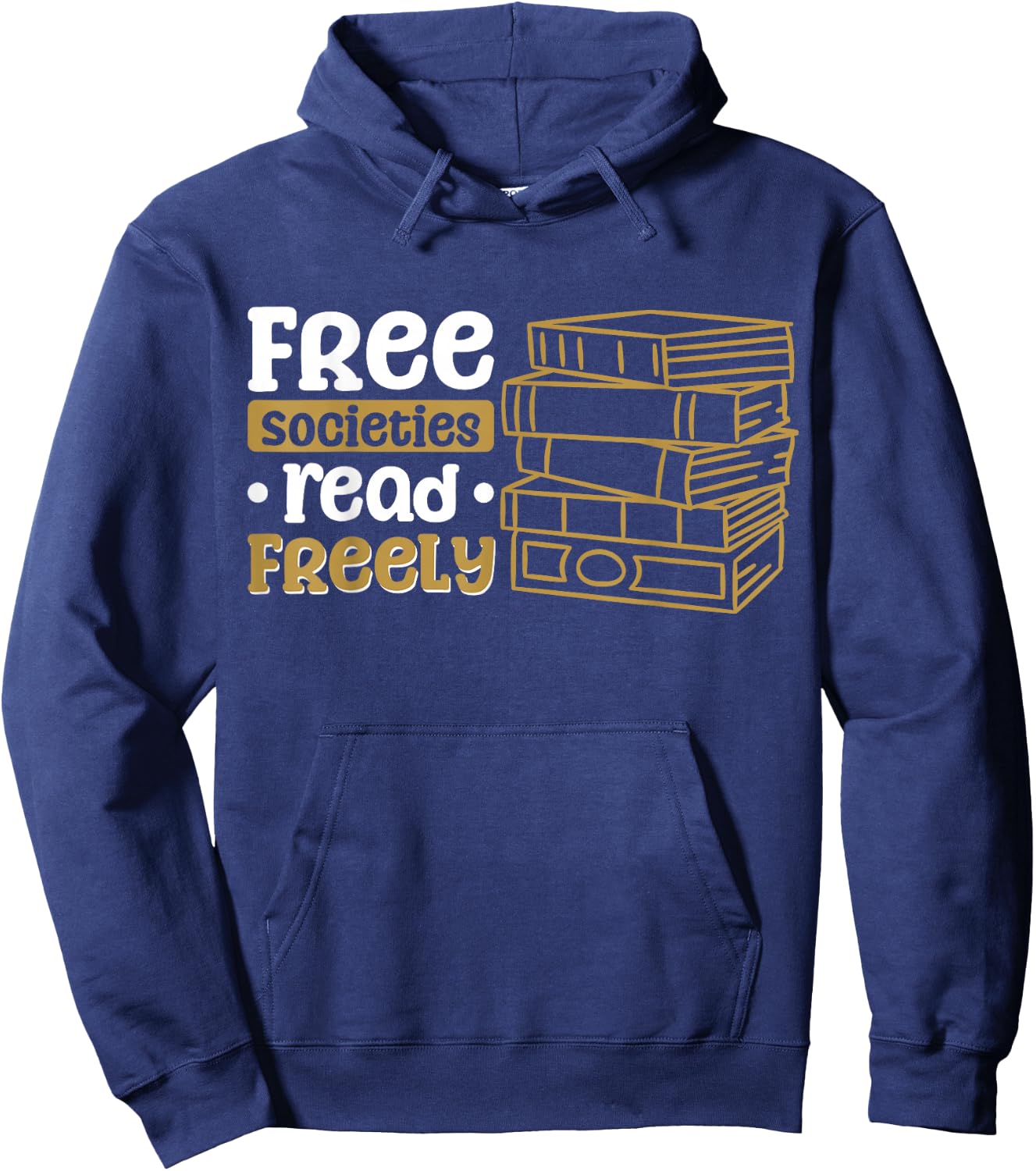 Free Societies Read Freely Hoodie - Hoodie | Navy