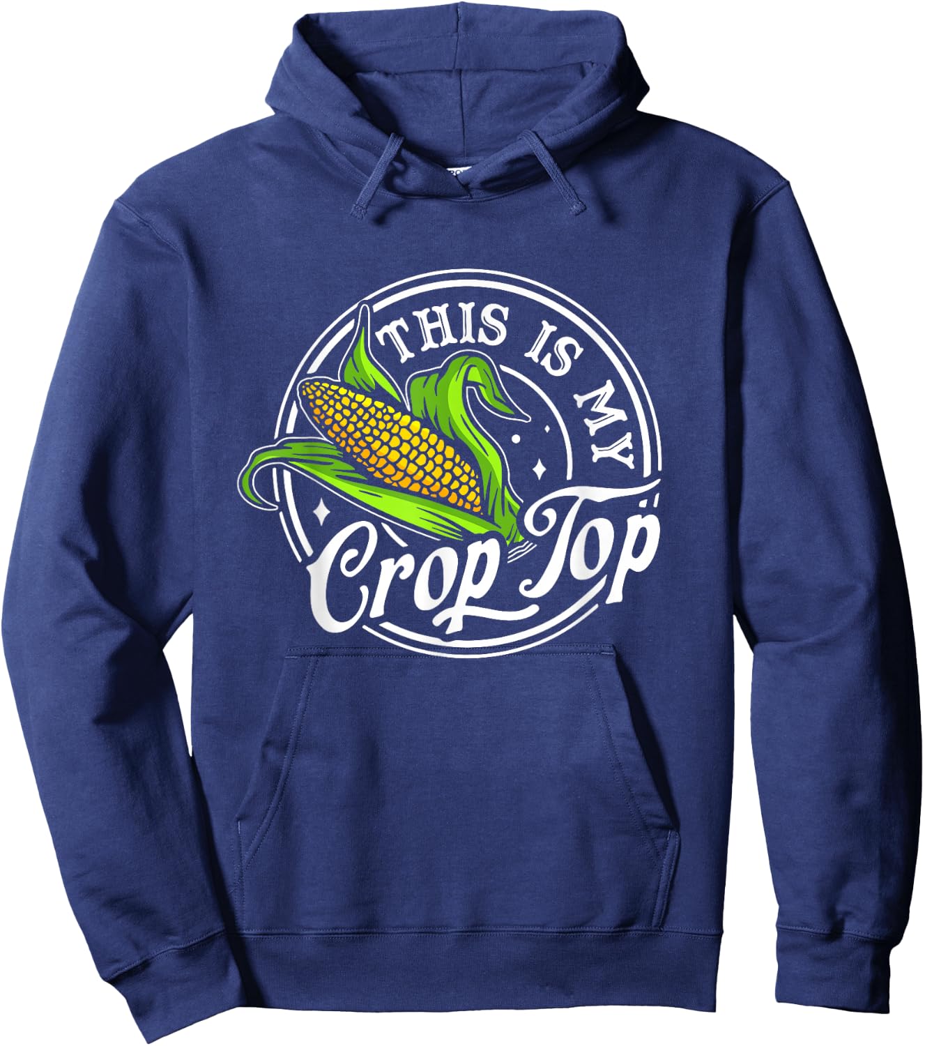 This Is My Crop Top Funny Farmer Farming Corn Hoodie - Hoodie | Navy