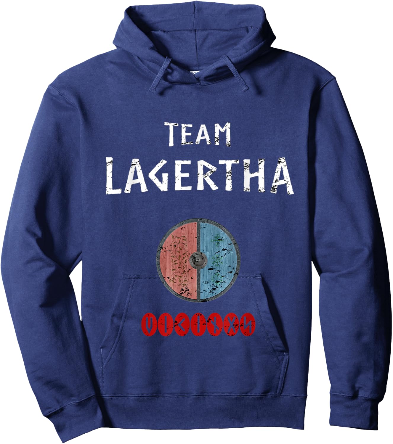 Team Lagertha Vikings Quote Gift Norse Warriors Hoodie - Hoodie | Navy