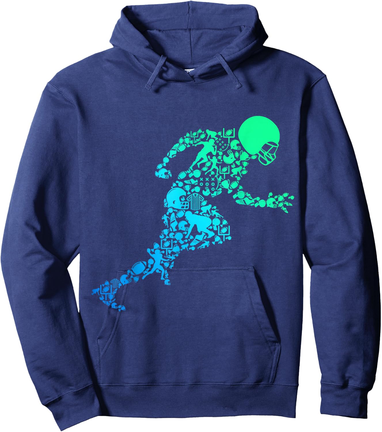 American Football Children's Boys Men Hoodie - Hoodie | Navy