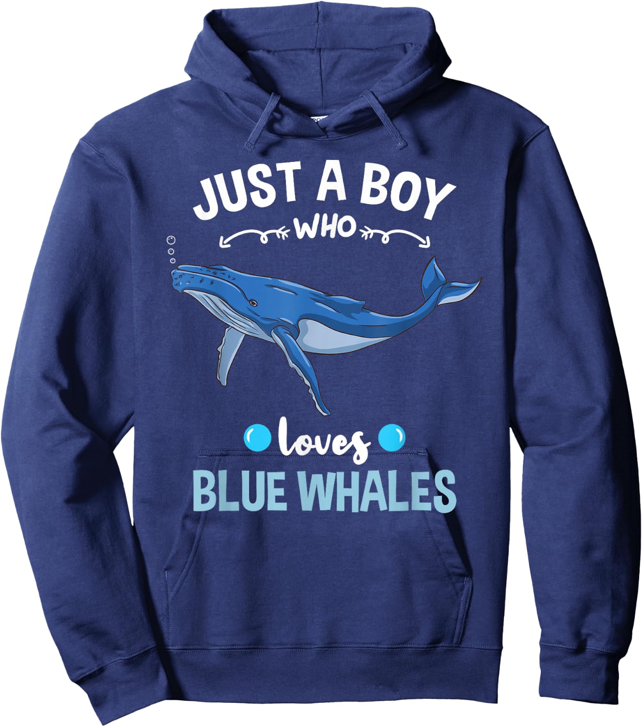 Just A Boy Who Loves Blue Whales Hoodie - Hoodie | Navy