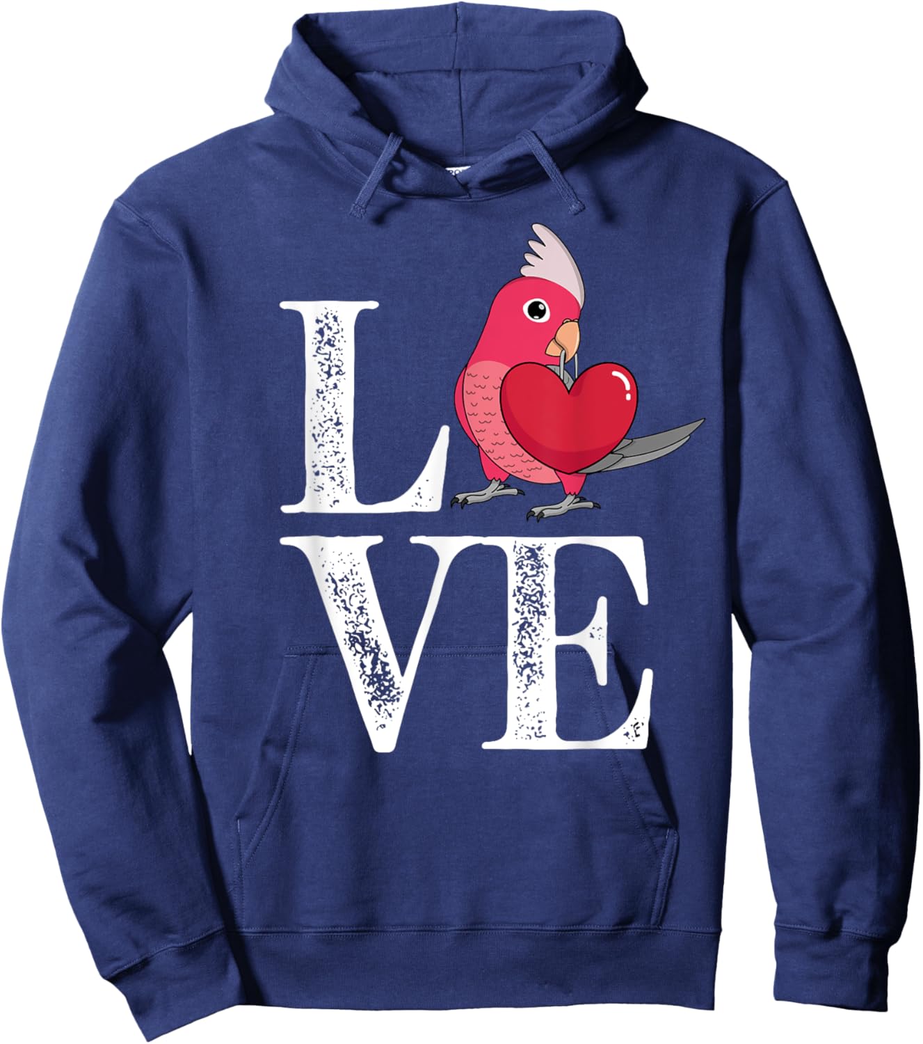 Love Parrot I Rose-breasted Galah Cockatoo Hoodie - Hoodie | Navy
