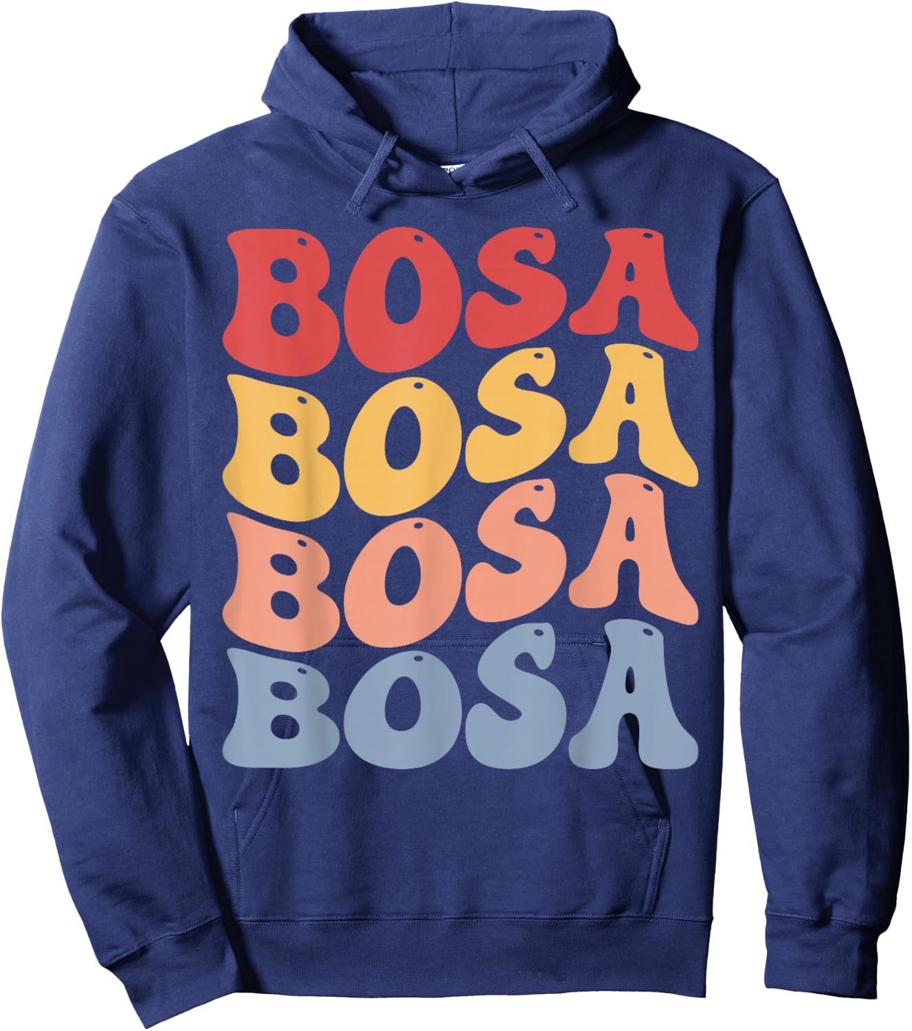Bosa City Groovy Retro Hoodie - Hoodie | Navy