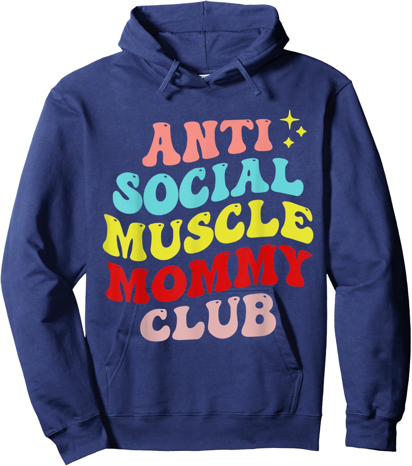 Anti Social Muscle Mommy Club Hoodie - Hoodie | Navy