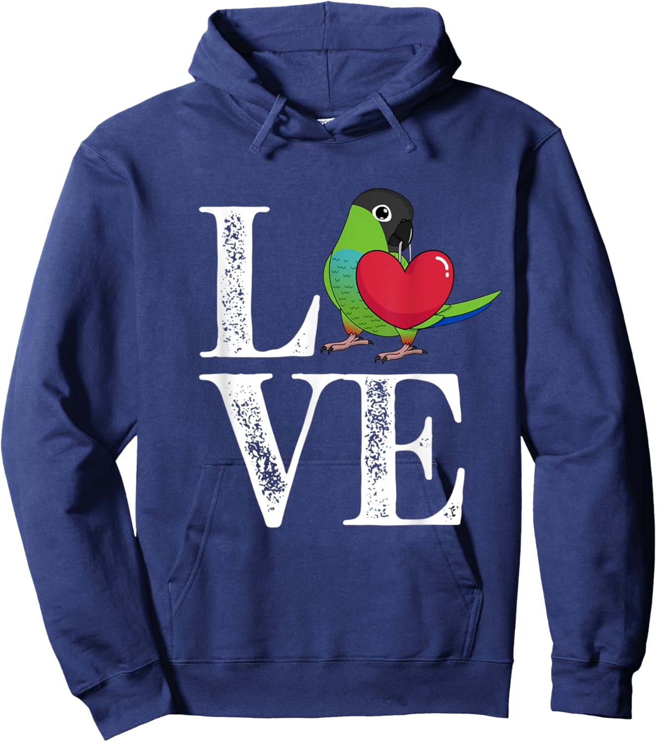 Love Parrot I Nanday Conure Hoodie - Hoodie | Navy