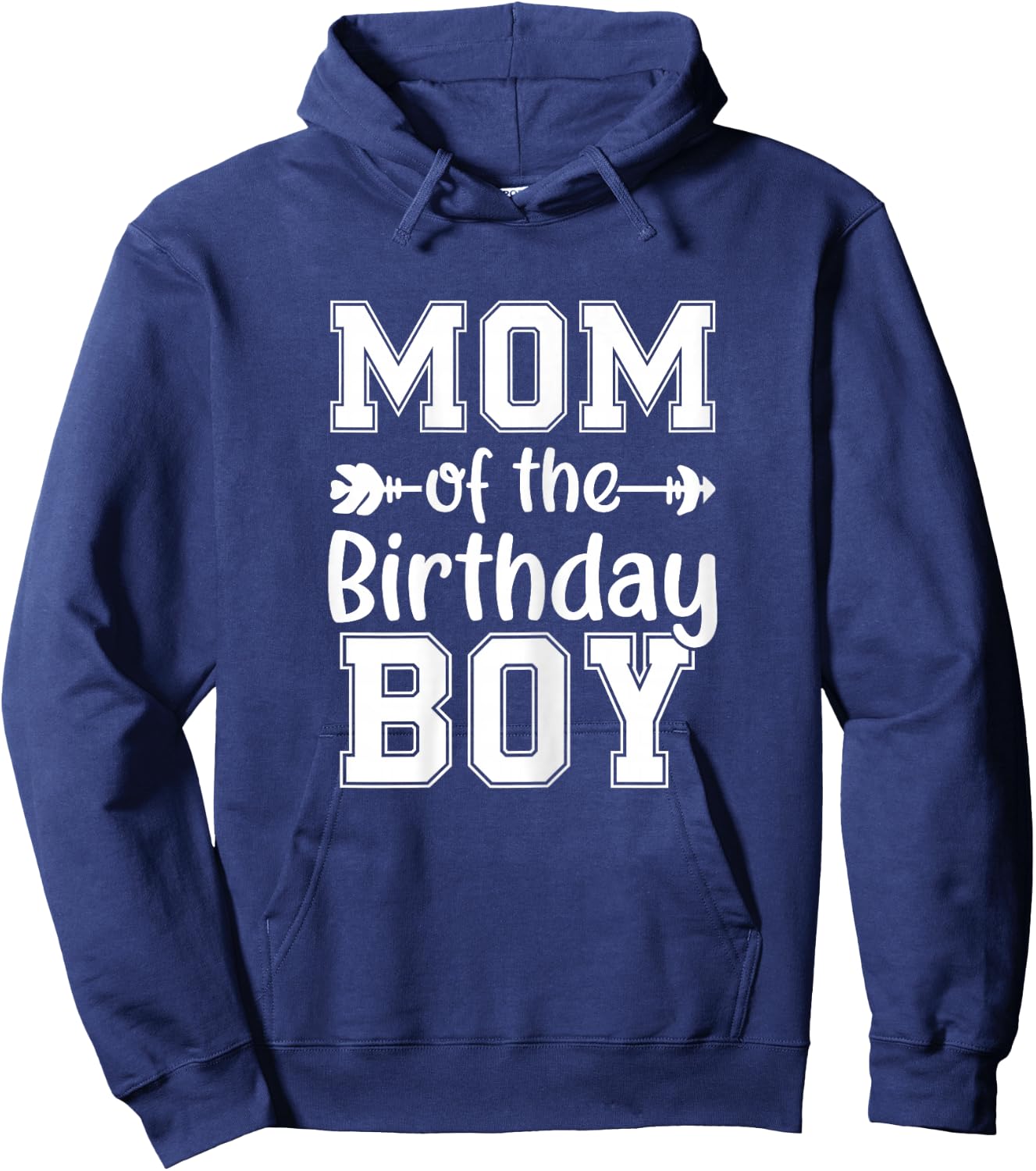 Mom Of The Birthday Boy Family Love Celebration Hoodie - Hoodie | Navy