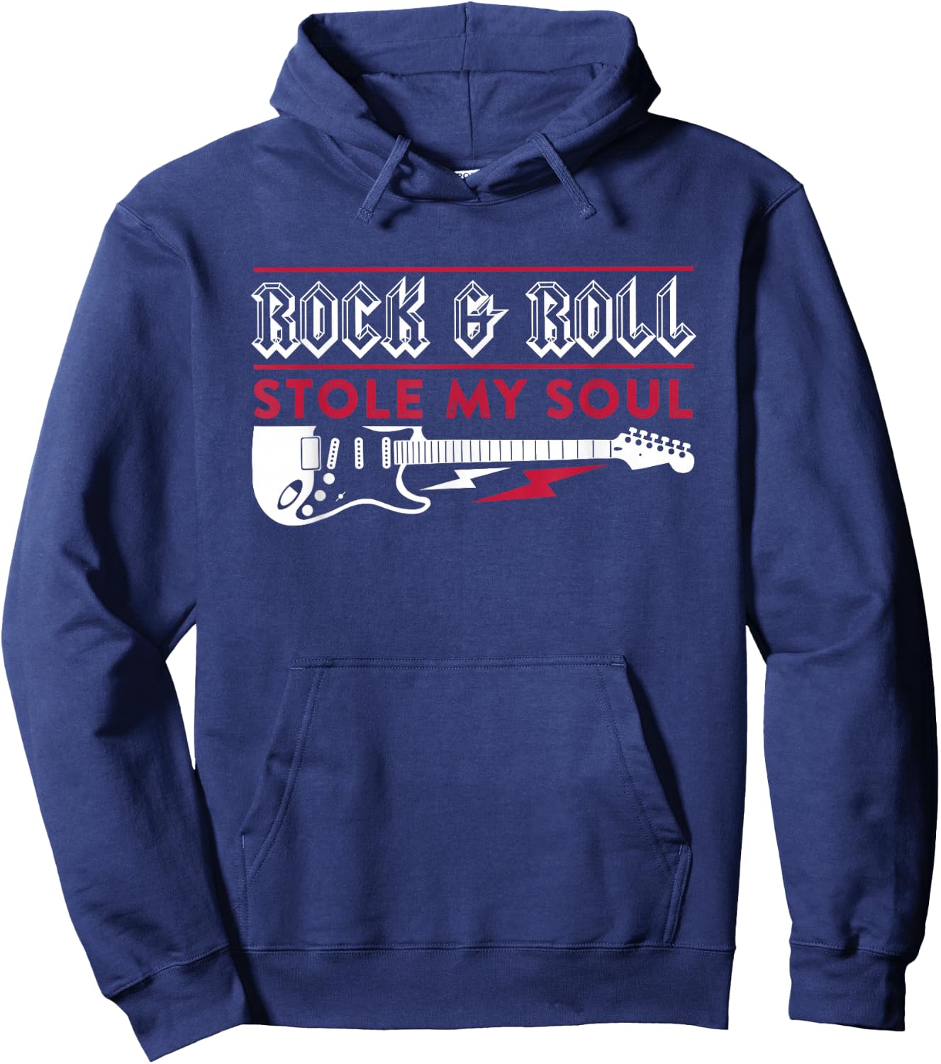 Stole My Soul Retro Rock N' Roll Hoodie - Hoodie | Navy