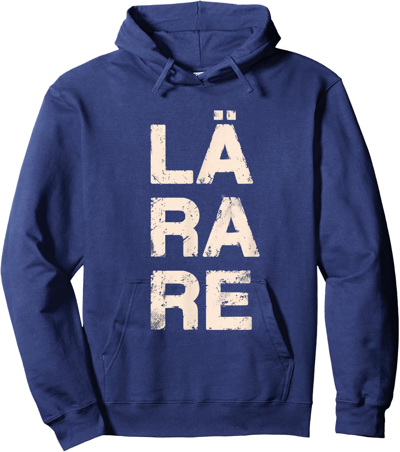Teacher Written in Swedish Language Hoodie - Hoodie | Navy