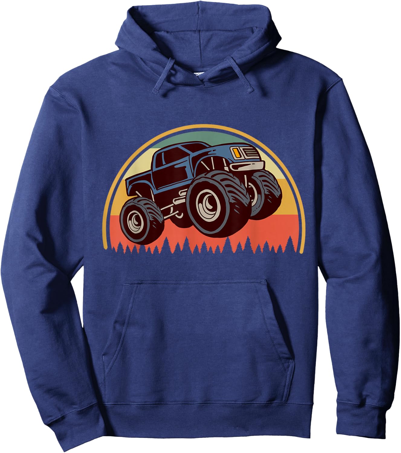 Monster Truck Big Style Truck Hoodie - Hoodie | Navy