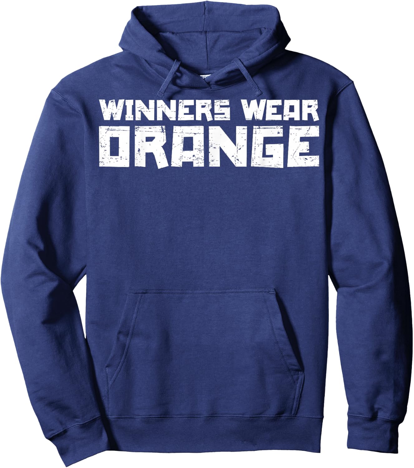 Team Sports Winners Wear Orange Hoodie - Hoodie | Navy