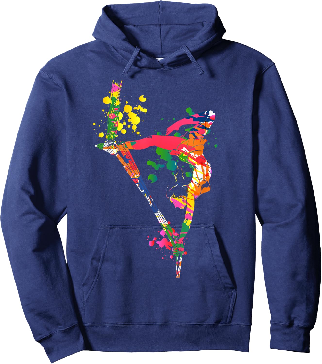 Colorful Aerial Silks Hoodie - Hoodie | Navy