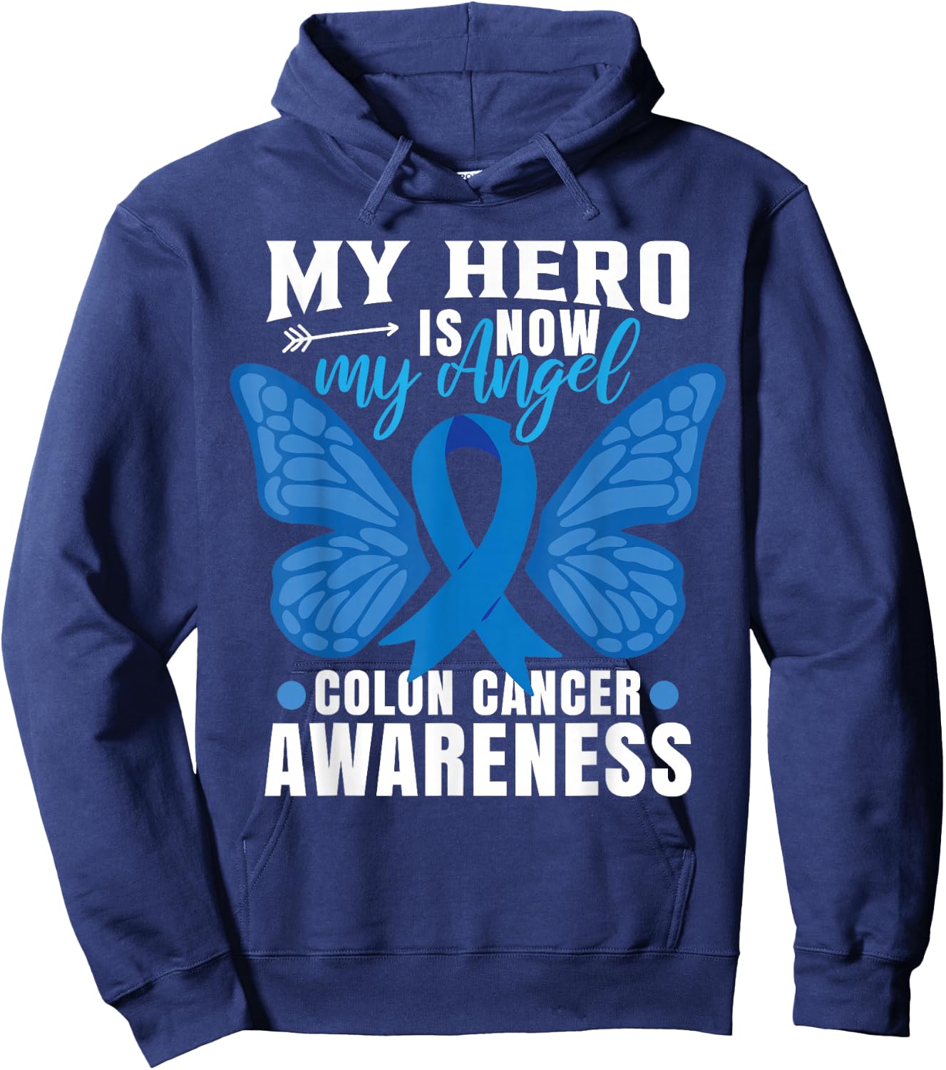 Colon Cancer Awareness Colorectal Cancer Month Hoodie - Hoodie | Navy