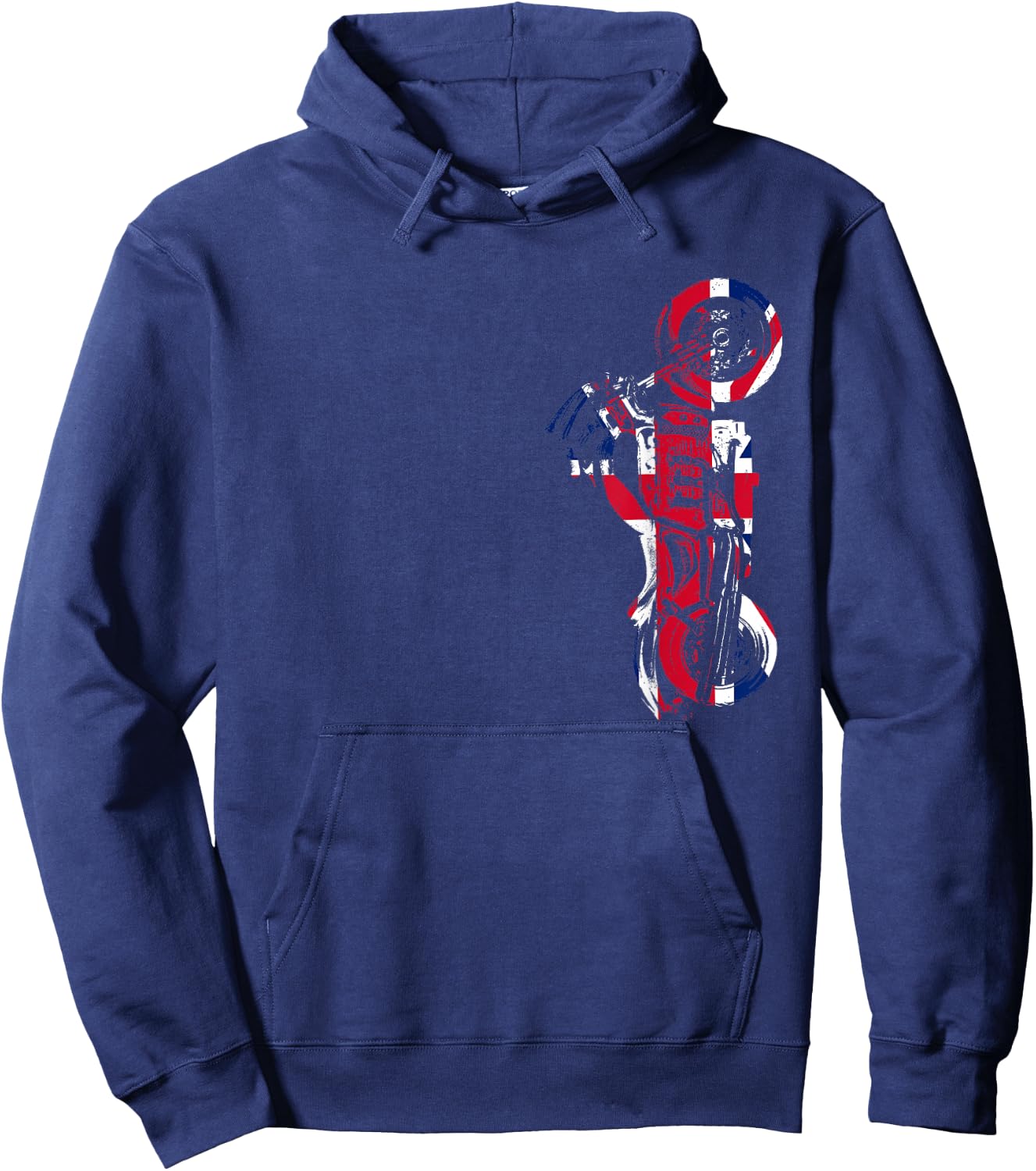 Rocket III Motorcycle Union Jack Hoodie - Hoodie | Navy