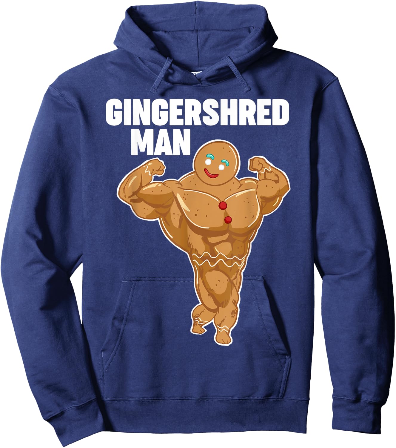 Gingershred man funny Gingerbread man Hoodie - Hoodie | Navy
