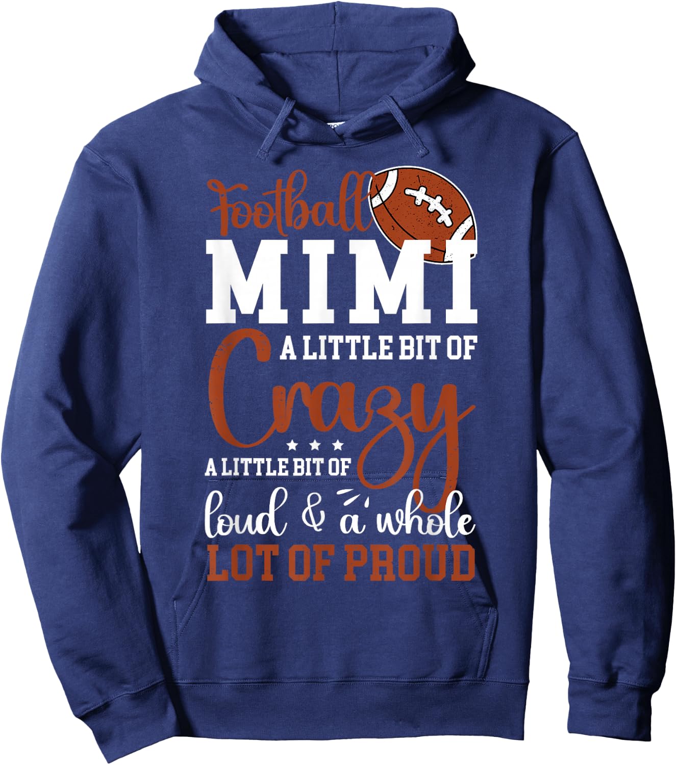 Football Mimi Proud Mimi Of A Football Player Hoodie - Hoodie | Navy