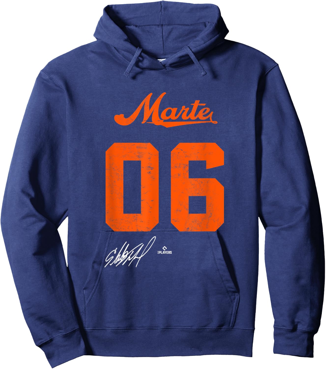 Starling Marte 06 Starling Marte New York MLBPA Hoodie - Hoodie | Navy