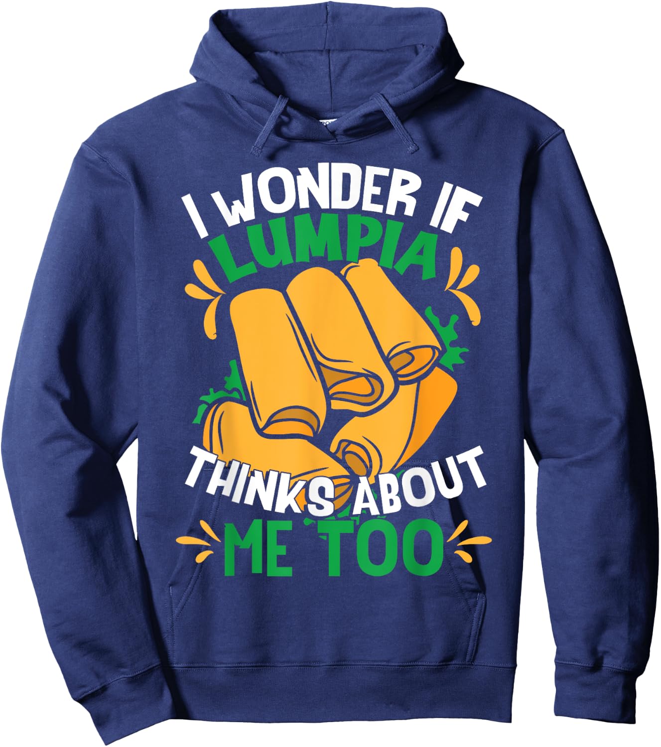 Funny Lumpia Philippines Food Hoodie - Hoodie | Navy