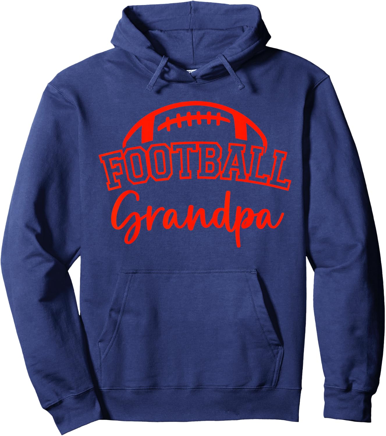 Football Grandpa Matching Family Football Hoodie - Hoodie | Navy