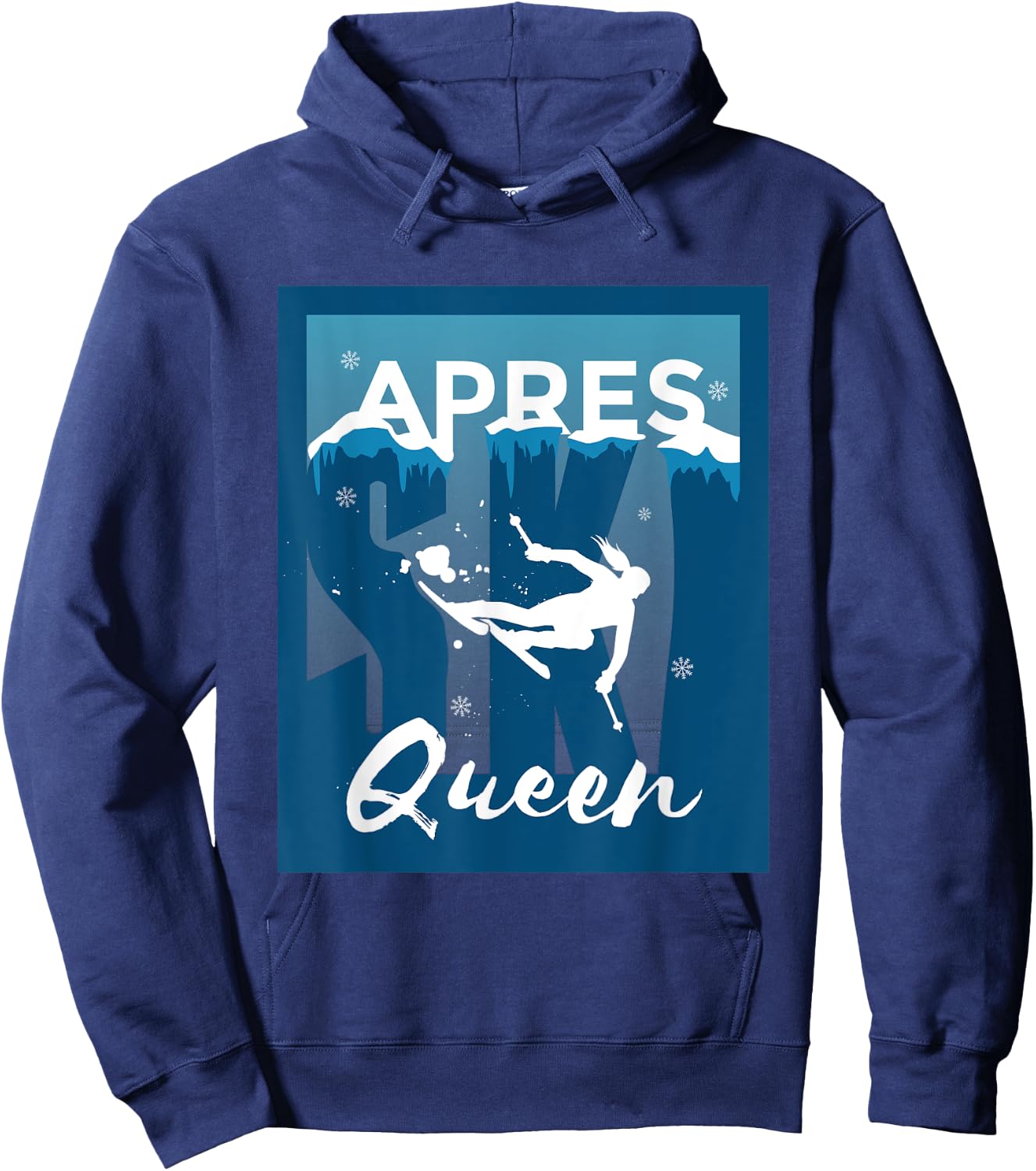 Apres Ski Queen Design for Skiers Apres Ski Hoodie - Hoodie | Navy